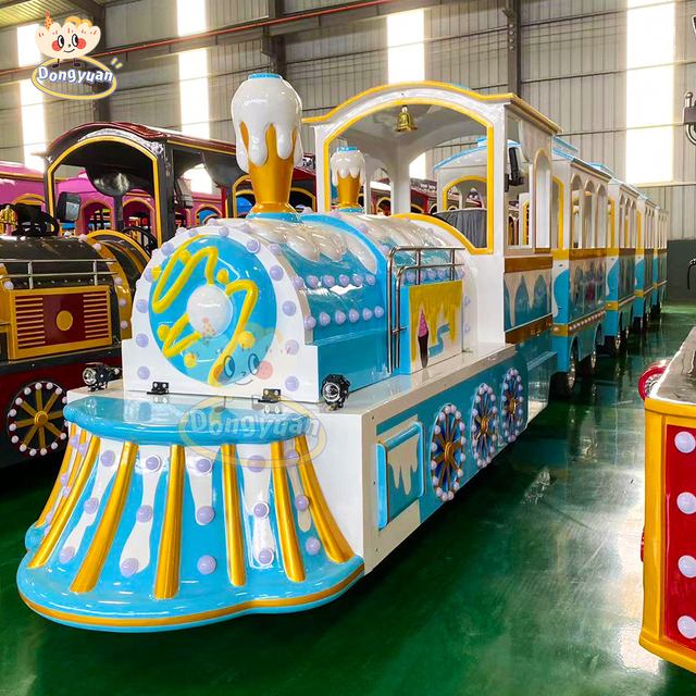 Hot Selling Battery Train Rides Park Rides 21 Seats Shopping Mall Electric Trackless Train with Affordable Price for Sale