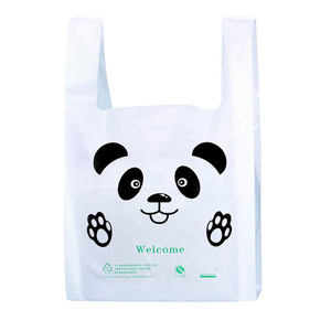 Bolsa de compras para camisetas con asa de cuerda de algodón, estampado en caliente, a prueba de humedad, para supermercados y tiendas de comestibles - Product Image 1