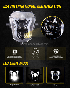 Morsun Phare LED Supermoto Dirt Offroad pour <span class=keywords><strong>Honda</strong></span> CRF450XR <span class=keywords><strong>CRF450L</strong></span>/RL 2019 2020 Emark pièces détachées moto - Product Image 3