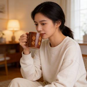 Tazas <span class=keywords><strong>de</strong></span> Cerámica Multiusos HARVIT con Diseño <span class=keywords><strong>de</strong></span> Zebra Pintado a Mano, Base Plana y Asa, Origen Henan - Product Image 6