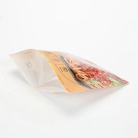 Sachet Doypack Personnalisé Imprimé Qualité Alimentaire avec Fermeture Zip TAB en Matériau BOPA(PET)/PE, Anti-humidité et Thermoscellable pour Aliments pour Animaux et Café