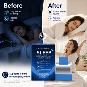 OEM ODM Aide au sommeil personnalisée pour femmes : GABA, Mélatonine, Soutien cérébral rapide, Relaxation, Végétalien, Halal, Bandes orales à dissolution rapide pour le sommeil - Product Image 4