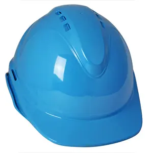 Beste Prijs Lichtgewicht Werk Blauwe Ppe Dames Luchtgaten Helm Voor Veiligheid Met Ratelknop