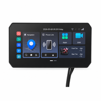 Écran CarPlay pour moto TIYPEOR, 6,1 pouces, Android Auto, CarLife, 8 cœurs, 4G LTE, 4 Go, 64 Go, GPS, caméra 1080P, TPMS pour Yamaha BMW
