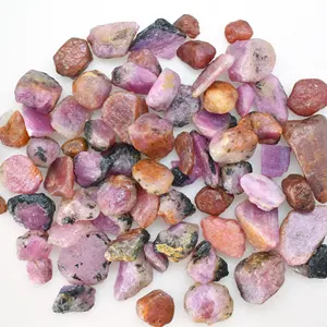Batu Safir Merah Muda Alami Batu Kasar Dijual, Batu Permata Kasar Batu Mulia Longgar Berharga, Harga Grosir Batu Permata