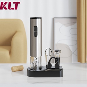 Abridor de Botellas de Vino de Acero Inoxidable a Pilas, Juego de Abridores de Vino en Caja de Regalo para Fiestas, Venta al Por Mayor de Fábrica - Product Image 1