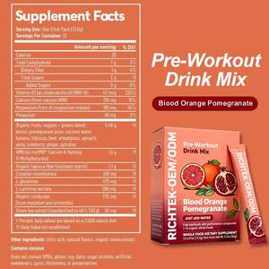 Sporcu Besin Takviyesi Organik Tam Gıda Doğal İçerikli Kolay Karıştırılan Toz Antrenman Öncesi ve Sonrası Toz - Product Image 2