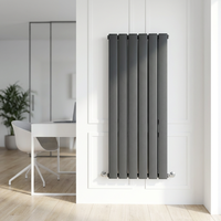 Radiateur mural vertical en acier inoxydable au design minimaliste moderne avec fonction d'économie d'énergie pour usage scolaire