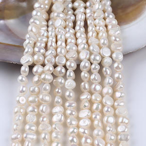 ไข่มุกน้ำจืดธรรมชาติจูจี้ ขนาด 6-7 มม. รูด้านข้างแบบสองด้าน สำหรับงาน DIY วัสดุทำเครื่องประดับ รูปทรงบาโรก ไข่มุกเม็ดเดี่ยว - Product Image 3