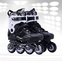 Patins à roulettes de slalom en ligne pour adultes, hommes et femmes, patins fantaisie, support en alliage d'aluminium