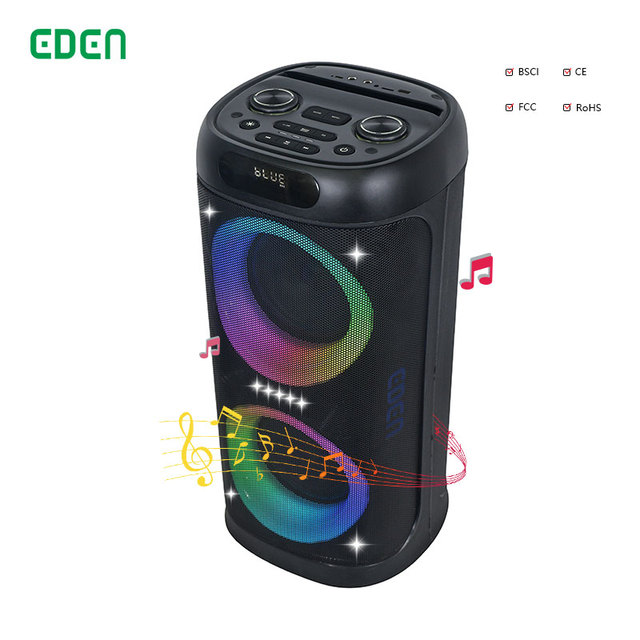 Manufacturer Party Trolley Outdoor Combo DJ BT Double 6.5 Inch TWS USB Wireless Surround High Quality Audio Bluetooth Speakers