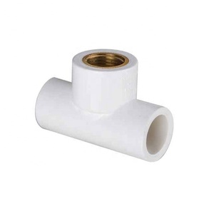 High Quality UPVC PVC PPR CPVC Brass Tee and Pipe Fittings For water Plumbing Martial Direct Factory Cheap price