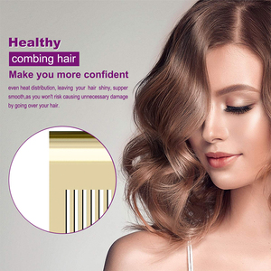 Jadeempress Peigne Chauffant Strass Diamond With Temperature Brush Flat Iron And Hot Comb Bling/ - Product Image 3
