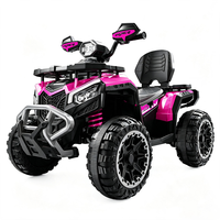 Quad électrique pour enfants HT M606 12V, 4 roues, avec pare-chocs avant en métal, amortisseur, tout-terrain, voiture jouet pour enfants