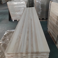 Panneau de Paulownia collé sur le bords 18mm 22mm 20mm, bois massif jointé, bois léger pour cercueil en Paulownia