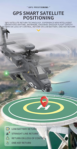 U.S. Boeing AH-64 Apaches attaccano modellini di <span class=keywords><strong>elicotteri</strong></span> 1:32 elicottero 9CH Flybarless GPS volo RC elicottero - Product Image 6