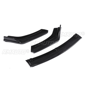 Kit carrosserie universel 3 pièces pour pare-chocs avant inférieur de voiture, pour Honda Civic berline 4 portes 2016-2018, aspect fibre de carbone/noir - Product Image 4