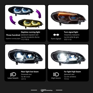 Phares avant E70 07-13 modifiés M4 Spoon Golden Eye, phares laser bicolores 12V 555W, garantie 1 an, améliore la visibilité - Product Image 3