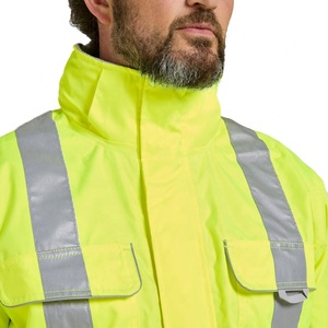 Combinaison de sécurité haute visibilité pour hommes, bande réfléchissante, vêtements de travail de construction, protection industrielle, combinaison de travail imperméable - Product Image 4
