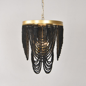 Rustica fattoria luce rustica lampadario con perline Vintage lampada a pendente per cucina isola sala da pranzo - Product Image 1