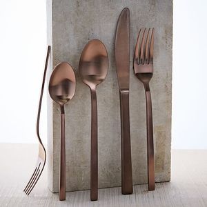 Ensemble de couverts en métal de qualité supérieure pour hôtels, restaurants et décoration de table à manger moderne et service à domicile - Product Image 1