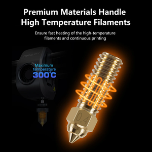 Boquilla de impresora 3D para K1 K1 Max Ender 3 V3 KE, latón de acero duro de cobre chapado bimetálico para Vyper Kobra <span class=keywords><strong>Sovol</strong></span> <span class=keywords><strong>SV06</strong></span> Plus/SV07 - Product Image 3