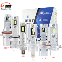 Q11 20W LED-Scheinwerferbirne Superhell Weiß 6000K Auto-Scheinwerfer H4 H7 H11 H13 H1 9007 9006 Ersatzbirne Plug-and-Play
