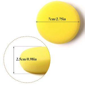 Spugna Circolare Gialla per Pittura, Spugna Sintetica per Artisti, Spugna per Acquerello, Pittura, Artigianato, Ceramica, Uso Domestico - Product Image 3
