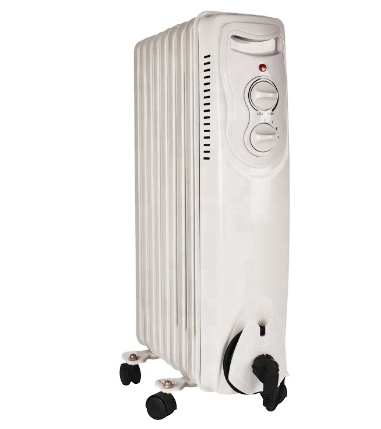 Комнатный Электрический нагреватель с масляным наполнением, 220-240 В/1500 Вт