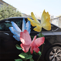 AmWedding Dev PE Köpük Modern Kelebek Yapay Çiçek Standı Ayrılabilir Lüks Zarif Düğün Ev Etkinlik Merkezi Süsleri