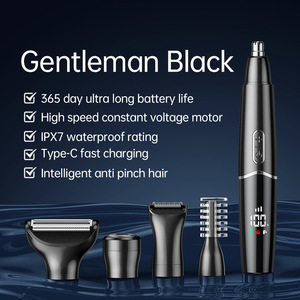5 in 1 <strong>Hair</strong> <strong>Trimmer</strong> for <strong>Men</strong> Grooming Kit Electric Beard Shaver Facial Body Eyebrow <strong>Nose</strong> Ear <strong>Trimmer</strong> Body Groomer <strong>Trimmer</strong> - Product Image 4