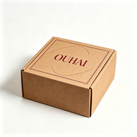 Boîte d'expédition en carton ondulé avec impression couleur intégrale et logo kraft pour l'emballage de vêtements, chaussures, chaussettes et articles vestimentaires