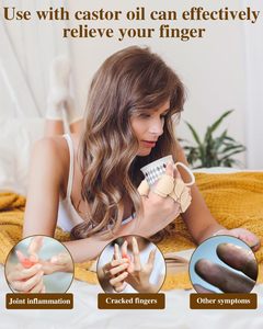 Paquete de 10 Compresas de Aceite de Ricino Reutilizables para Dedos, Compresa de Aceite de Ricino Ajustable para Dedos y Pulgares - Product Image 4