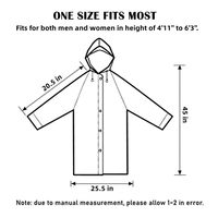 Imperméable de randonnée et de camping EVA durable, léger, respirant, écologique, réutilisable, taille universelle pour adultes