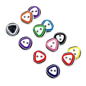 Mixed Color Resin Round Assorted Novelty Craft Children Buttons For Kids