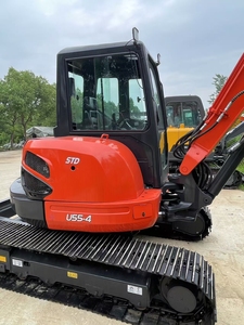 En stock : Mini-excavatrices Kubota 55 U55 U55-4 d'occasion, originales du Japon, 5,5 tonnes, avec pelle et brise-roche pour travaux de terrassement - Product Image 6