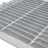 Grille en acier inoxydable à espacement large, antidérapante, robuste, galvanisée, pour passerelle de sol, plateforme, pas de 50 mm, drainage élevé pour mur