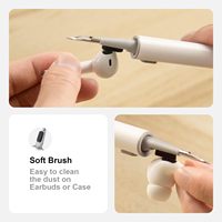 Stylo de nettoyage multifonctionnel avec brosse douce et éponge en peluche pour écouteurs Air Pods Pro 1 2 3 BT TWS