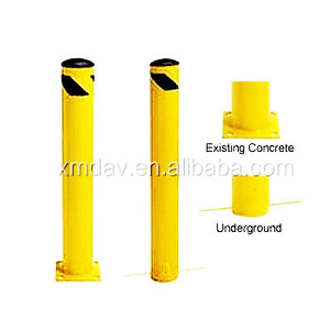 Protección de Estacionamiento de Metal Amarillo Resistente para Exteriores, Protección Contra Choques Montada en Superficie, Personalizada, de Acero Inoxidable, Seguridad Vial, 100 Piezas - Product Image 6