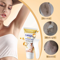 Crème dépilatoire au collagène Éliminant rapidement les poils du corps Laisse la peau propre et lisse sans laisser de taches noires