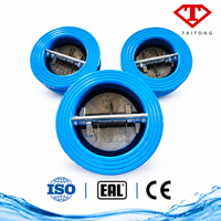 Clapet anti-retour unidirectionnel DN100 à bride G2 pour air, eau haute pression, alarme et CO2
