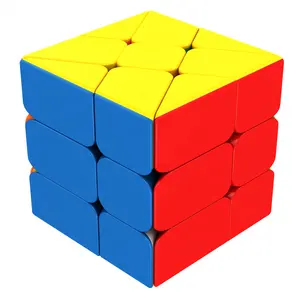 Yongjun benutzer definierte pädagogische Puzzlespiele Kunststoff 3x3x3 magisches Puzzle Fisher Cube