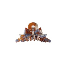 Pince à cheveux vintage douce en acétate de haute qualité, faite à la main, style français, pour chignon arrière, accessoire capillaire