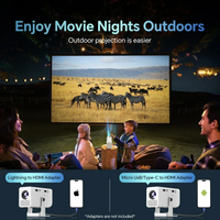 Smart 5G Home Theater Allwinner Android 11, proyektor Mini Flip baru Video LCD LED portabel Full HD 720P Keystone elektronik