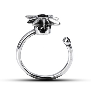 Anillos Ajustables Impermeables de Acero Inoxidable 316L con Brújula Solar, Joyería Náutica Vintage con Piedra Negra para Hombre y Mujer - Product Image 2