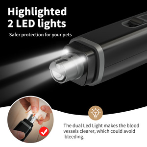 เครื่องเจียรเล็บสัตว์เลี้ยงแบบสองความเร็ว เงียบ สำหรับสุนัขและแมว พร้อมสายชาร์จ USB - Product Image 2