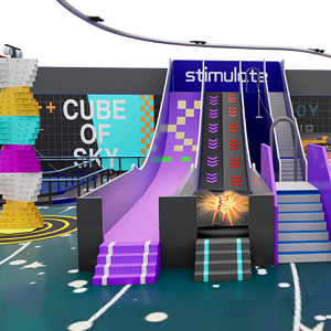 Aoleao Grand centre de divertissement familial intérieur, salle de sport, <span class=keywords><strong>parc</strong></span> de trampolines, aire de jeux pour enfants, <span class=keywords><strong>piscine</strong></span> à balles, thème d'aventure - Product Image 2