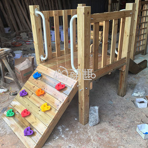 Moetry Ensemble d'activités d'extérieur en bois naturel pour enfants, mobilier de jeu pour tout-petits, idéal pour la garderie et les jeux intérieurs - Product Image 5