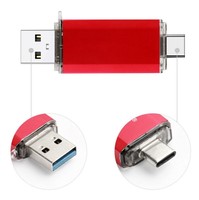 Flashdisk USB Metal Best Seller OTG Dual USB 2.0 8GB 16GB 32GB 64GB Kapasitas Penuh Kualitas Bagus Gratis Ukiran Laser Logo Kustom