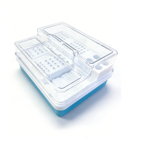 Caja <span class=keywords><strong>de</strong></span> esterilización autoclavable para instrumentos dentales <span class=keywords><strong>de</strong></span> endodoncia, soporte para fresas <span class=keywords><strong>de</strong></span> diamante, limas <span class=keywords><strong>de</strong></span> conducto radicular, puntas <span class=keywords><strong>de</strong></span> gutapercha y organizador <span class=keywords><strong>de</strong></span> fresas - Product Image 2